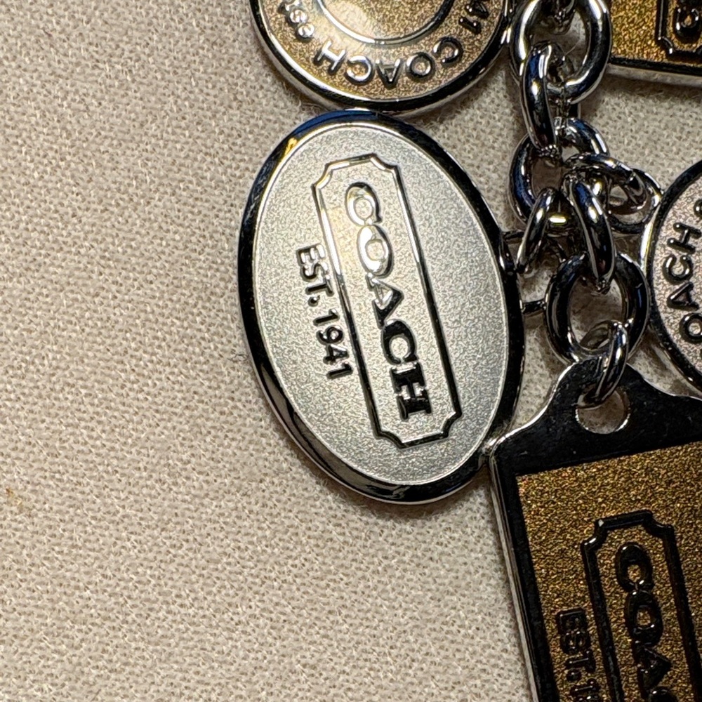 Coach Metallic Charm Keychain - Picture 4 of 7